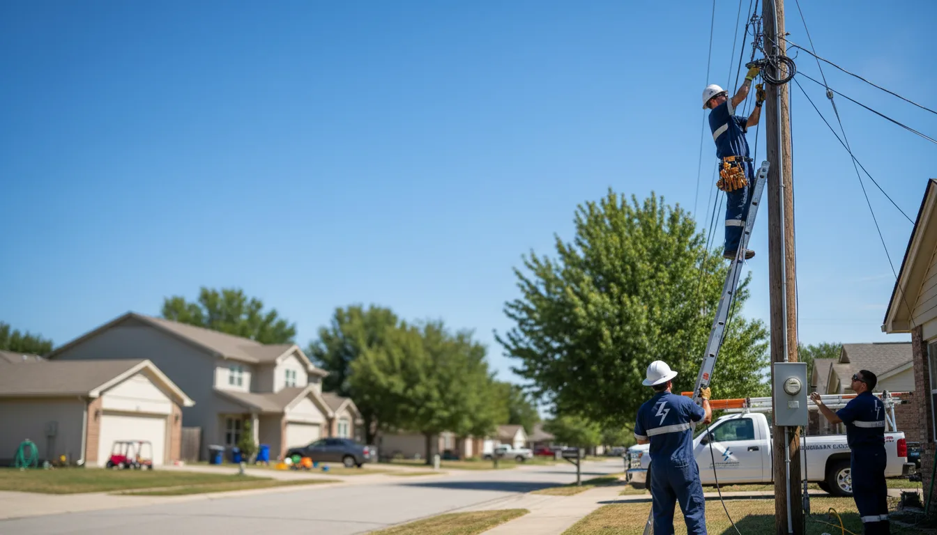 Residential electrician providing installation services in Monroe, LA